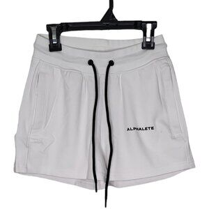 Alphalete Women's White Essential Core Shorts Size XS NWT